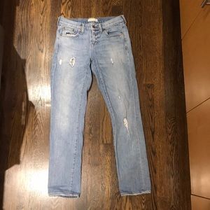 Madewell Light Wash Boyfriend Jean Slim Boyjean